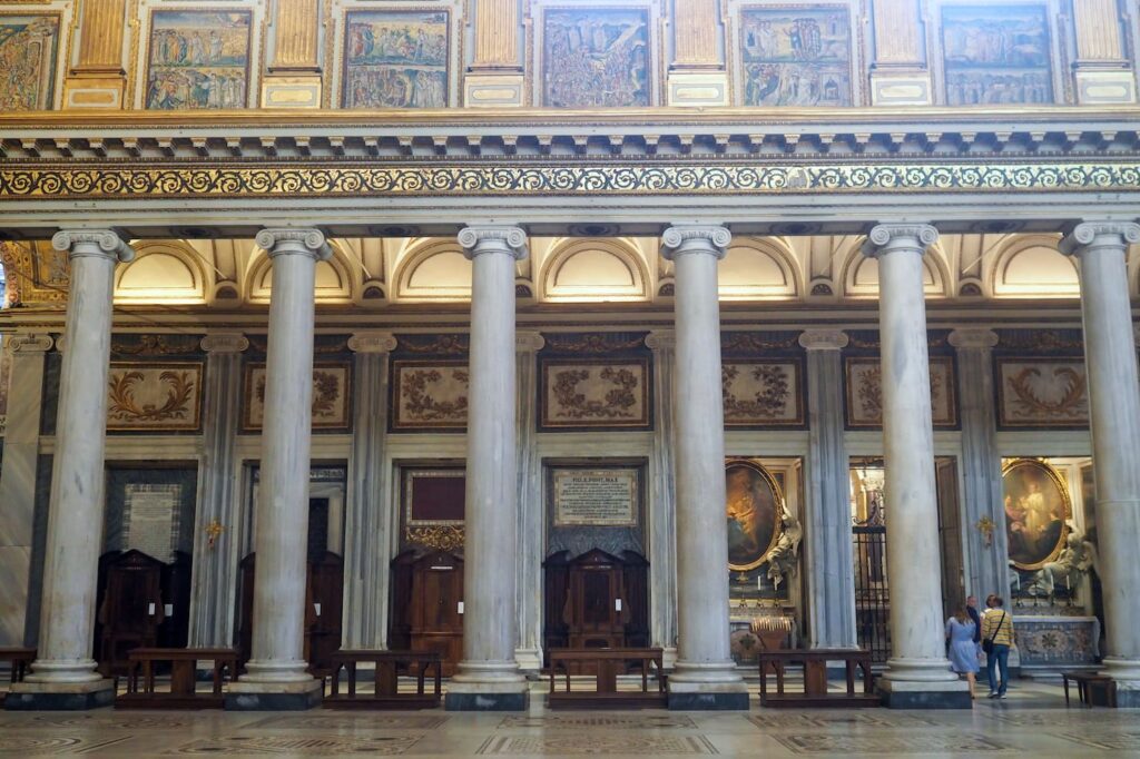 interior de la basílica de santa maría la mayor