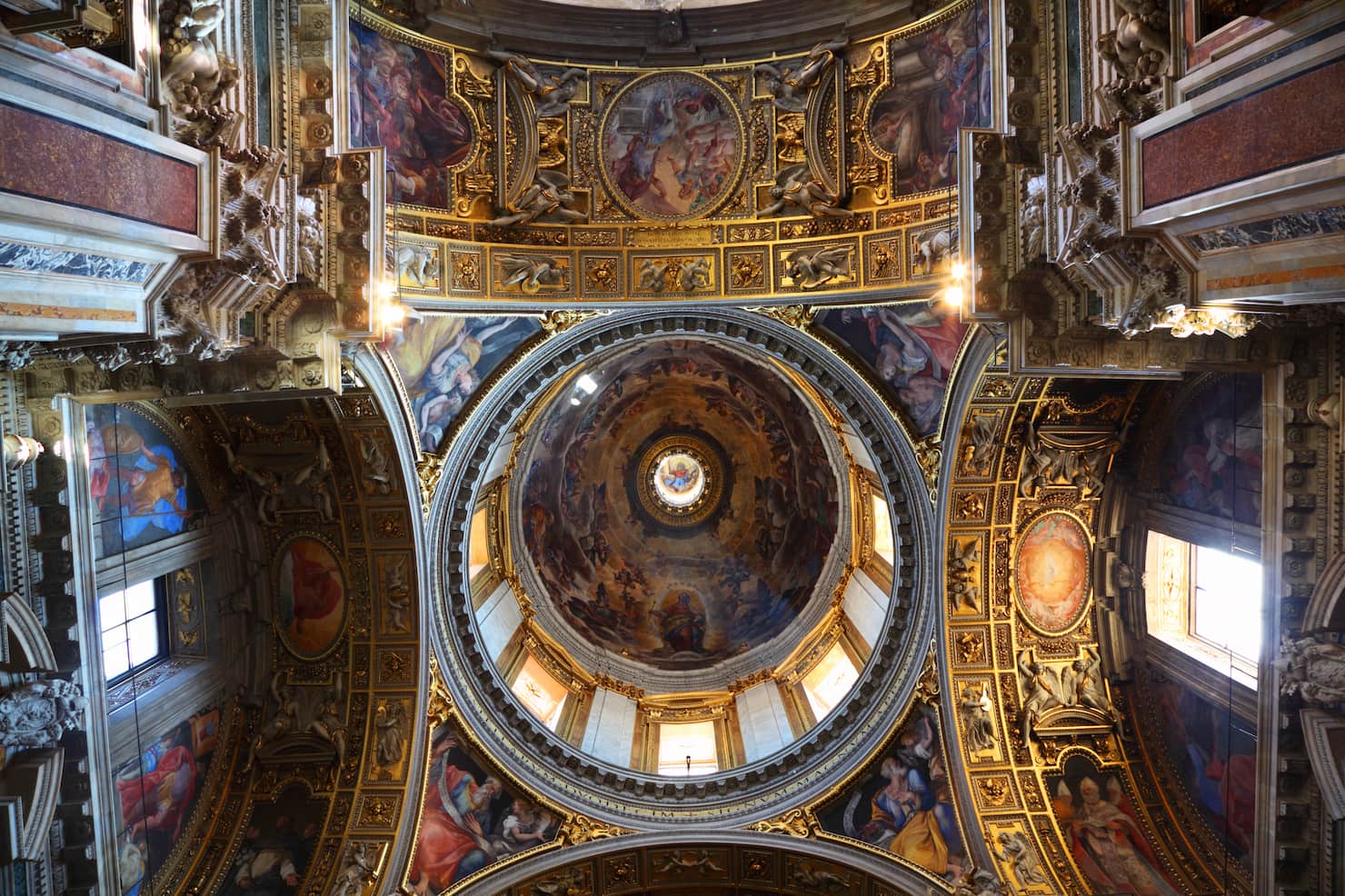 Gli affreschi della cupola della Cappella Paolina