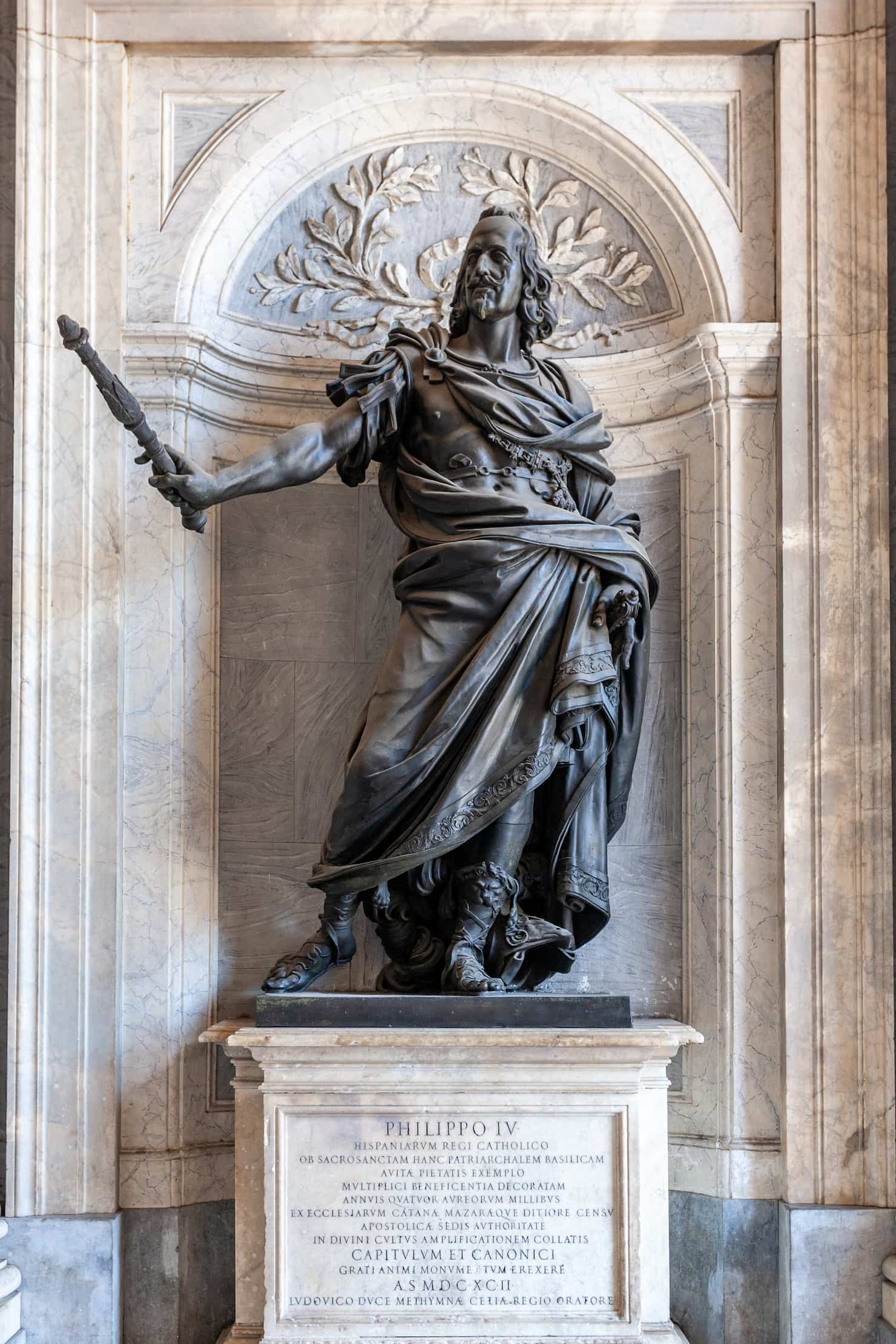 Escultura de Bernini que representa a Felipe IV de España